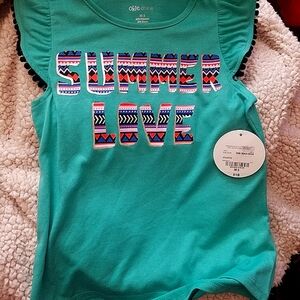 💖Cute Girl's "Okie Dokie" Shirt Size 5